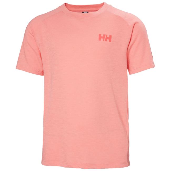  helly hansen JR LOEN TECH T-SHIRT Coral Almond Melang