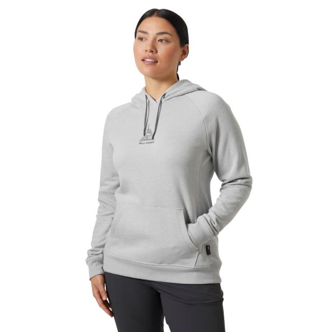 helly hansen  W F2F ORGANIC COTTON HOOD 2.0 Grey Fog M