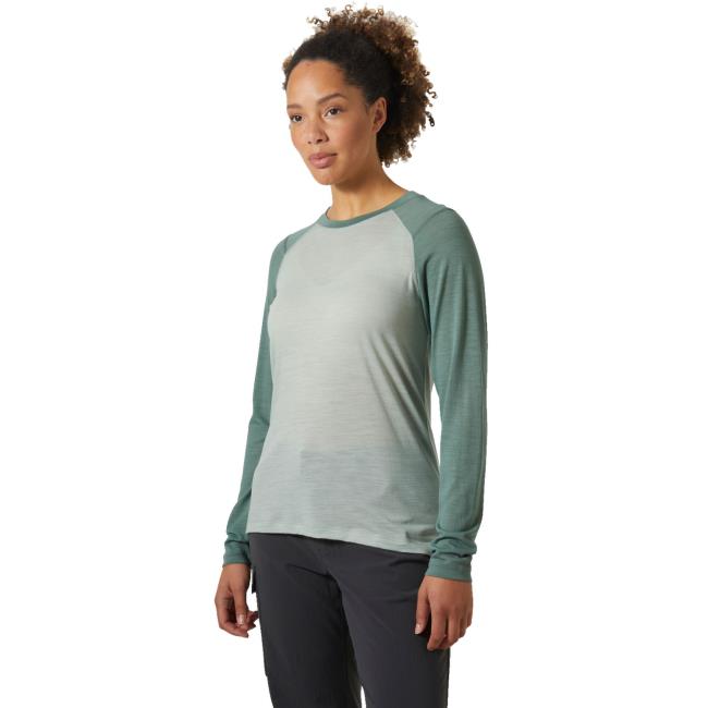 Camiseta helly hansen HH DURAWOOL CREW LS Green Mist