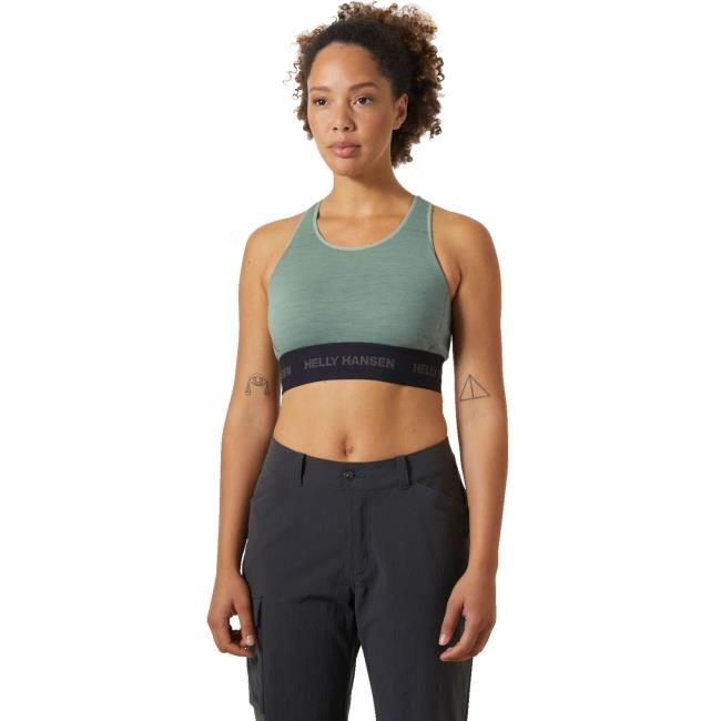 Melltartó helly hansen HH DURAWOOL BRA Cactus