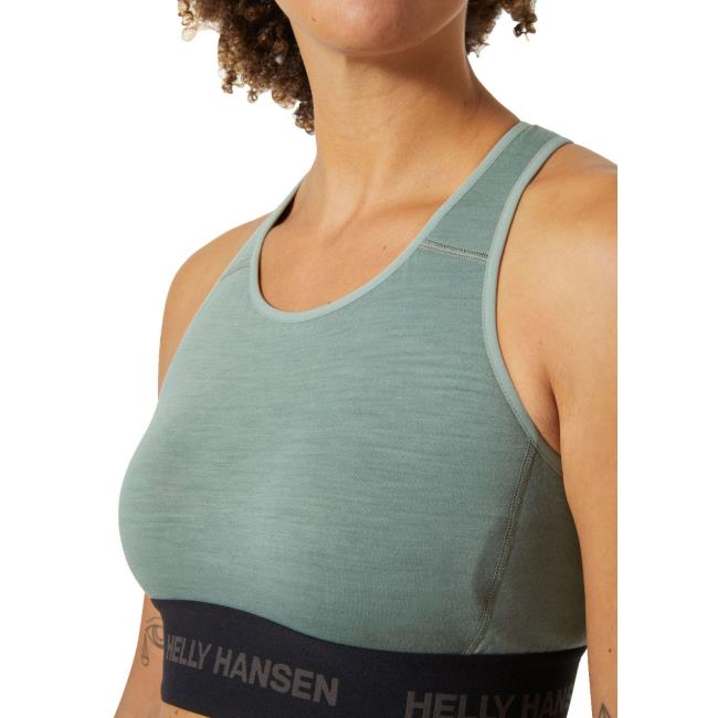 Melltartó helly hansen HH DURAWOOL BRA Cactus