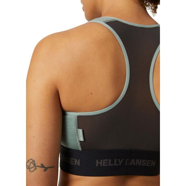 Melltartó helly hansen HH DURAWOOL BRA Cactus