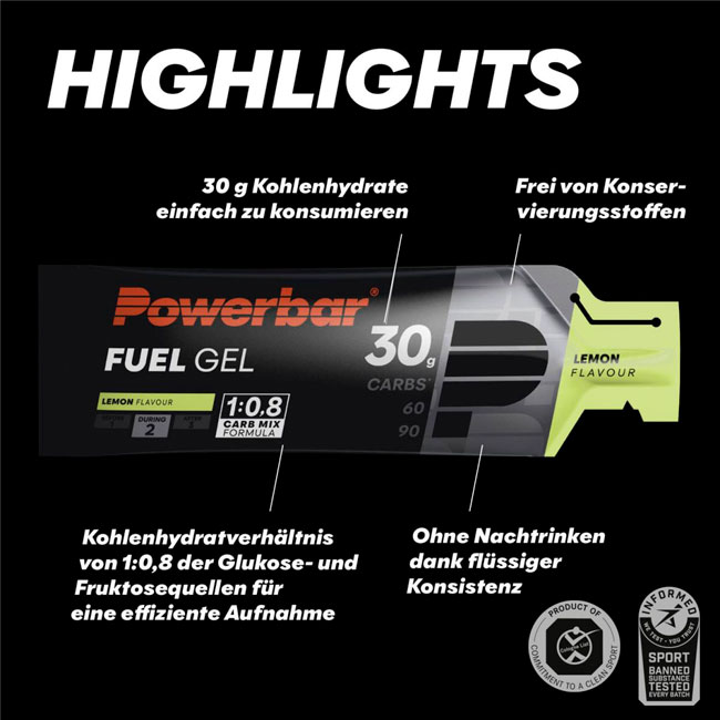 powerbar  Fuel Gel 30 Lemon