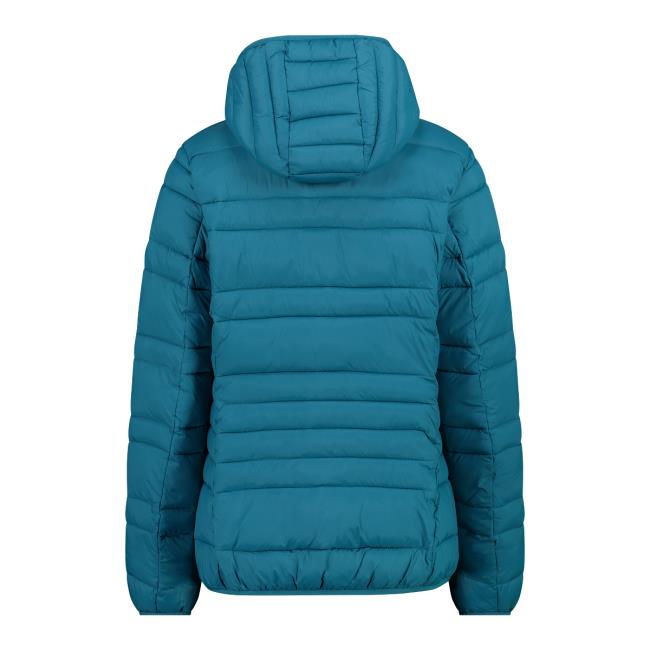 Cmp Woman Jacket Fix Hood Teal