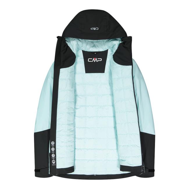  cmp WOMAN JACKET FIX HOOD acqua