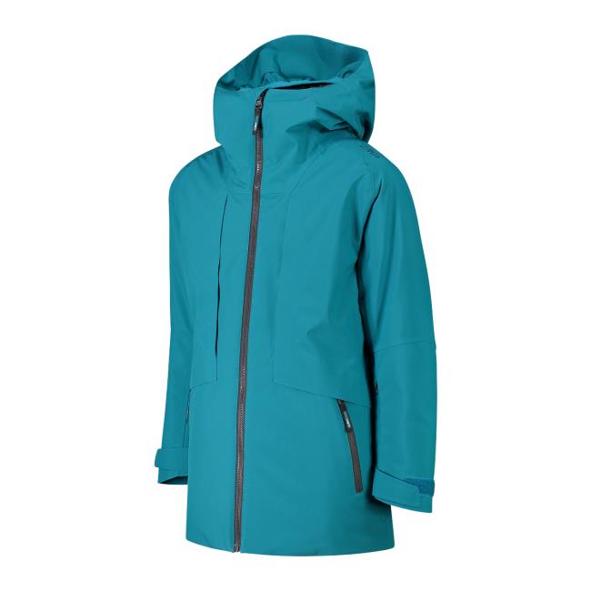 cmp KID G JACKET FIX HOOD teal
