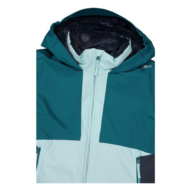  cmp KID G JACKET FIX HOOD teal