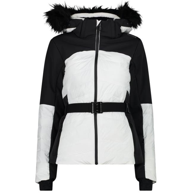  cmp WOMAN JACKET ZIP HOOD bianco