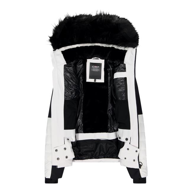  cmp WOMAN JACKET ZIP HOOD bianco