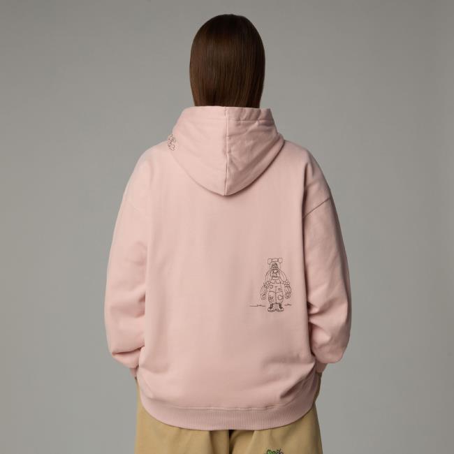  the north face U MOUNTAIN CLEANUP OVERSIZED HO Pink Mos