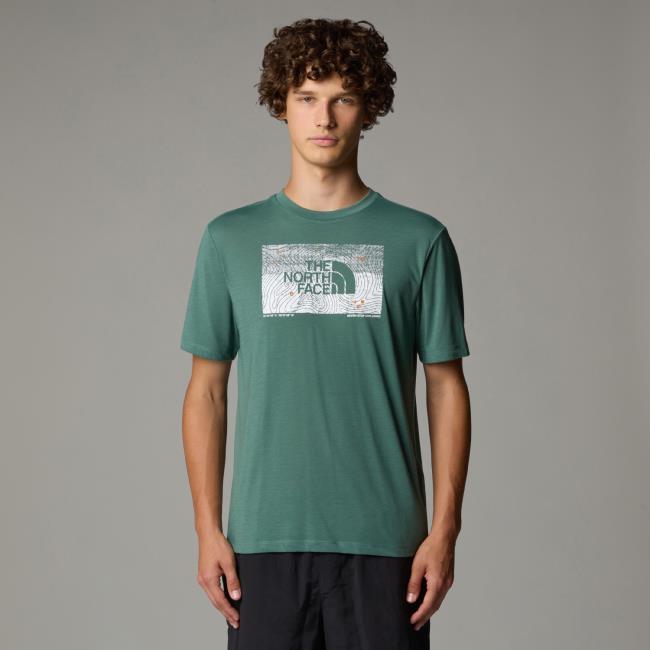  the north face M FOUNDATION ABSTRACT GRAPHIC TEE Duck G