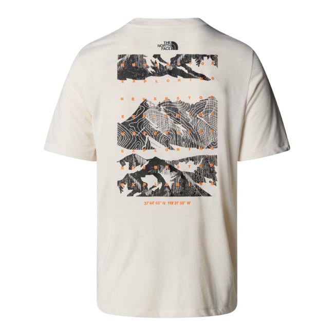 the north face  M FOUNDATION MOUNTAINS FACES TEE White D