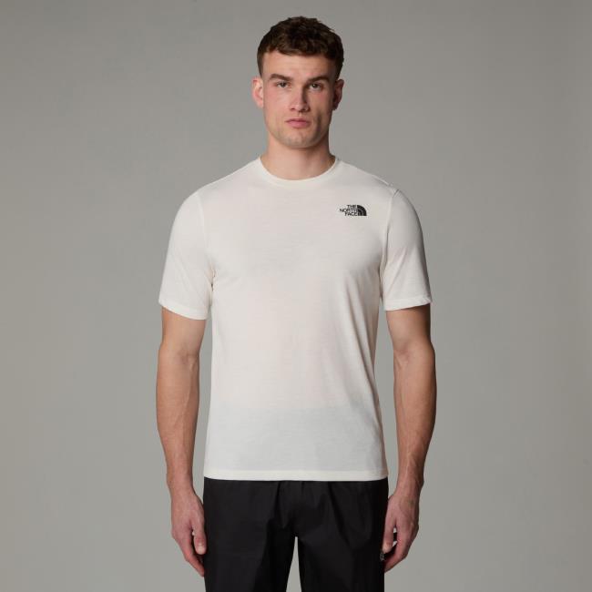the north face  M FOUNDATION MOUNTAINS FACES TEE White D