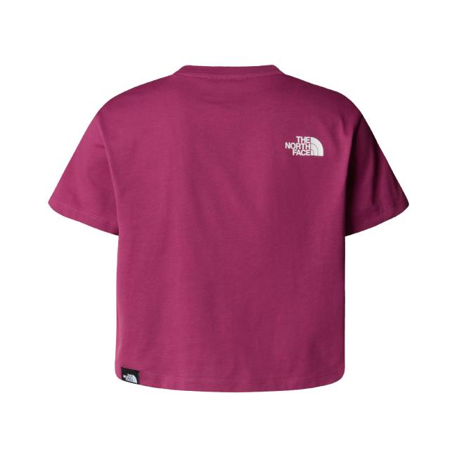The North Face G S/s Crop Easy Tee Cyber Berry