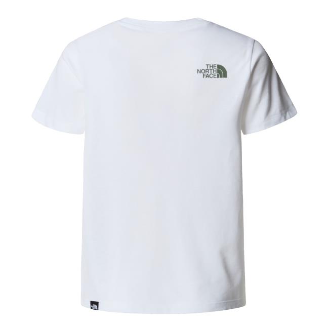  the north face B S/S EASY TEE TNF White/Duck Green