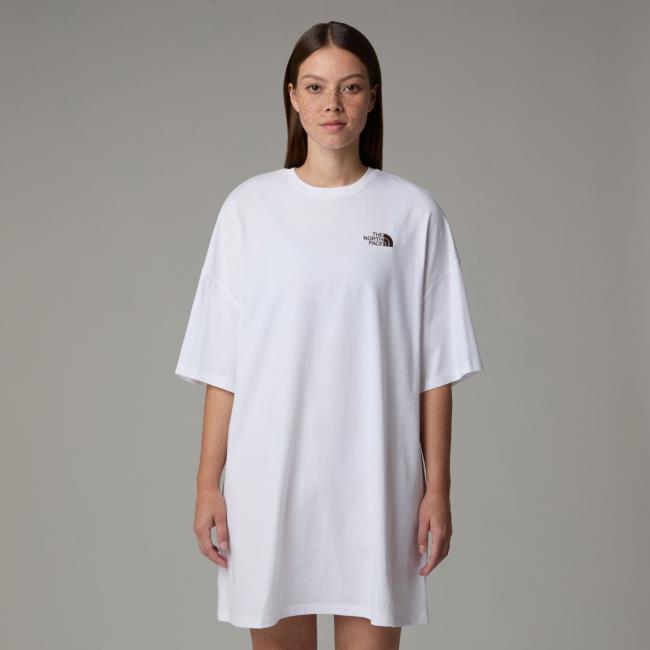  the north face W S/S ESSENTIAL OVERSIZE TEE DRESS TNF W