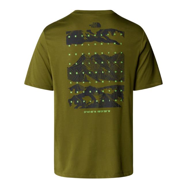 The North Face M Foundation Mountains Faces Tee Forest