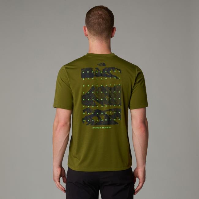 The North Face M Foundation Mountains Faces Tee Forest