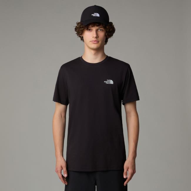  the north face M S/S REFLECTIVE BOX NSE  TEE TNF Black 