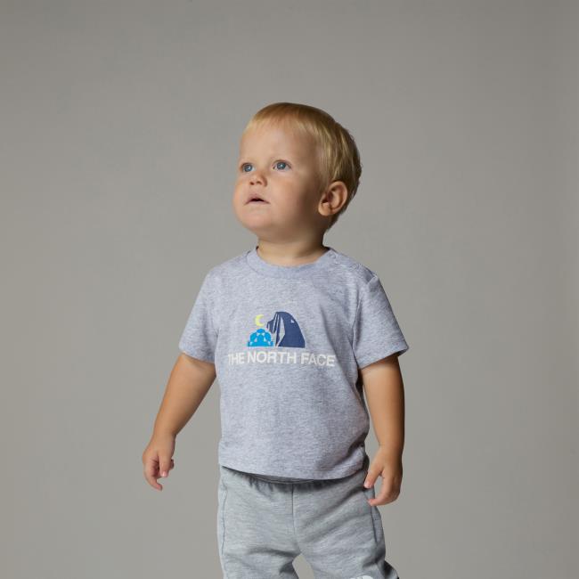  the north face BABY GRAPHIC S/S TEE TNF Light Grey Heat