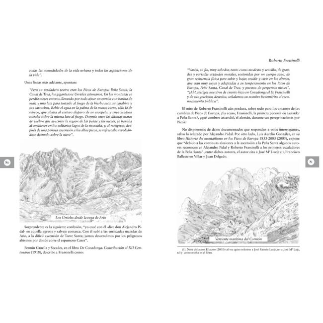 Libro ed. cordillera cantábrica Picos de Europa. Los Primeros Montañeros y Ascensiones.