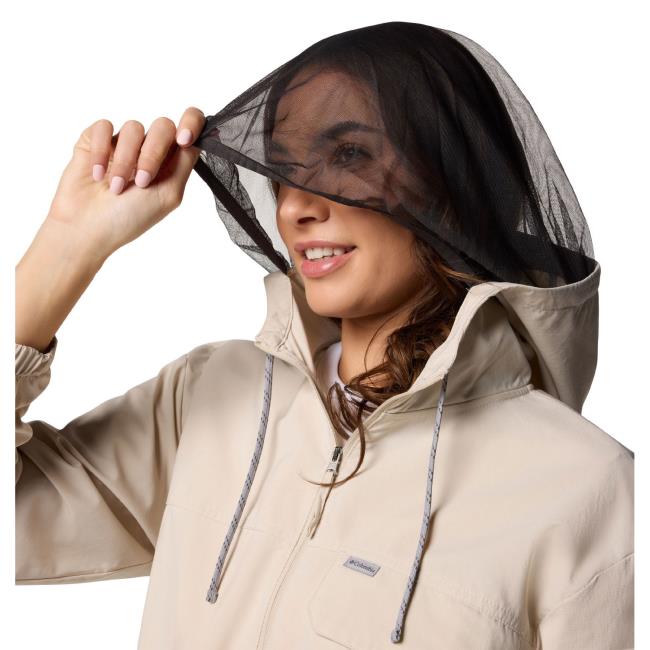 Columbia Dress Shirt Skien Valley Hooded Ls Shirt Dark Stone