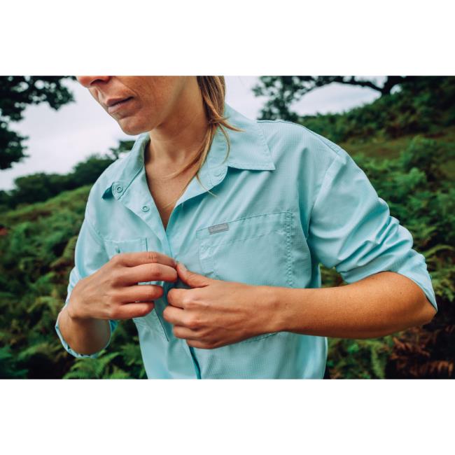 Columbia Silver Ridge Util Pattern Ls Shirt W