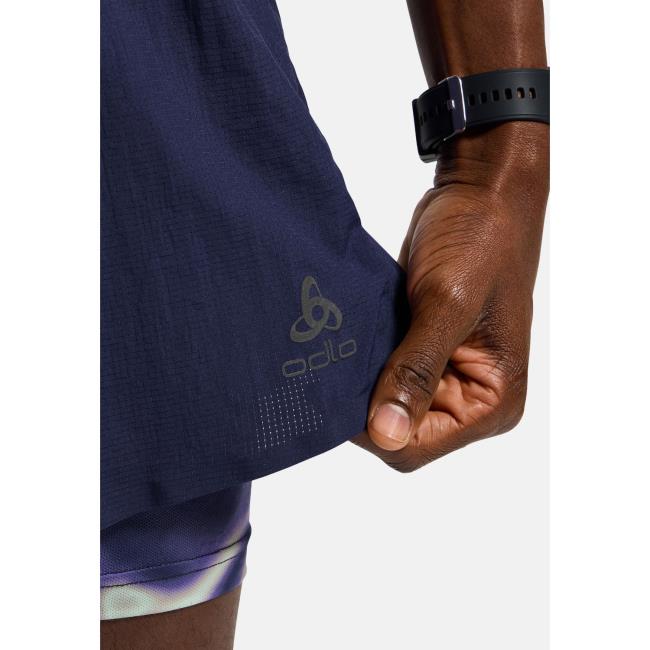 Odlo Zeroweight 5 Inch 2in1 Print Running Shorts