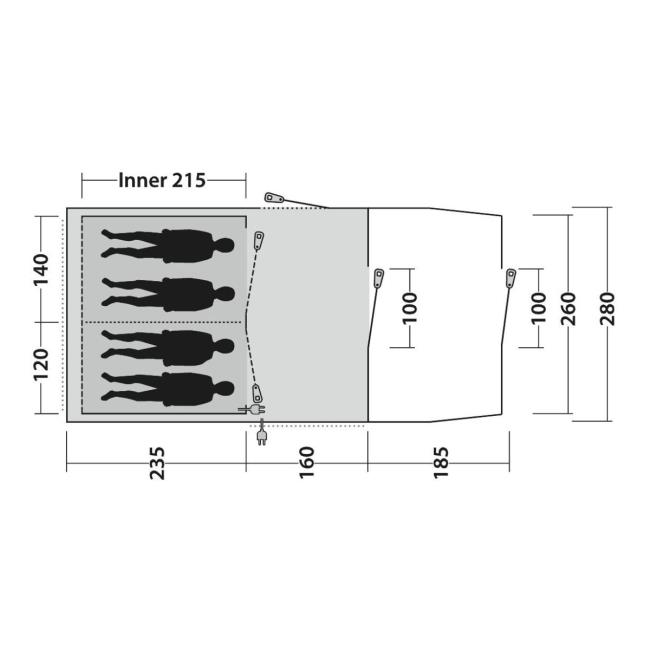 Telt Outwell Rockwell 4
