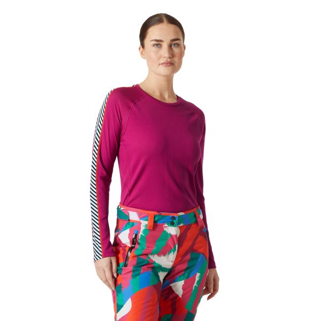 Koszulka helly hansen LIFA ACTIVE STRIPE CREW Magenta 2.0