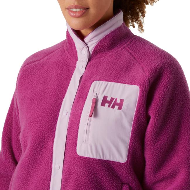Flisinis megztinis helly hansen IMPERIAL PILE SNAP Magenta 2.0