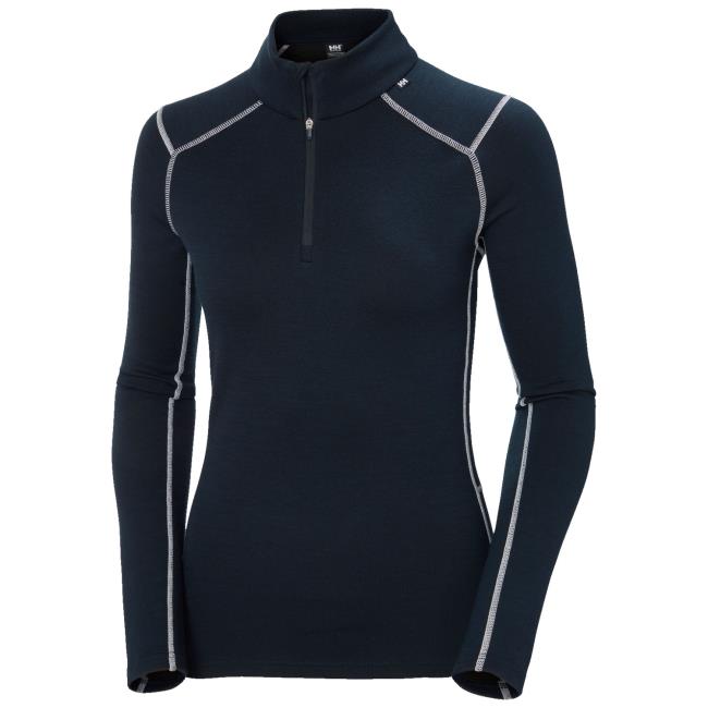 Koszulka helly hansen LIFA MERINO MIDW 1/2 ZIP Navy