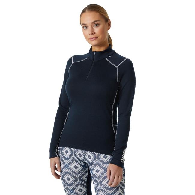 Koszulka helly hansen LIFA MERINO MIDW 1/2 ZIP Navy
