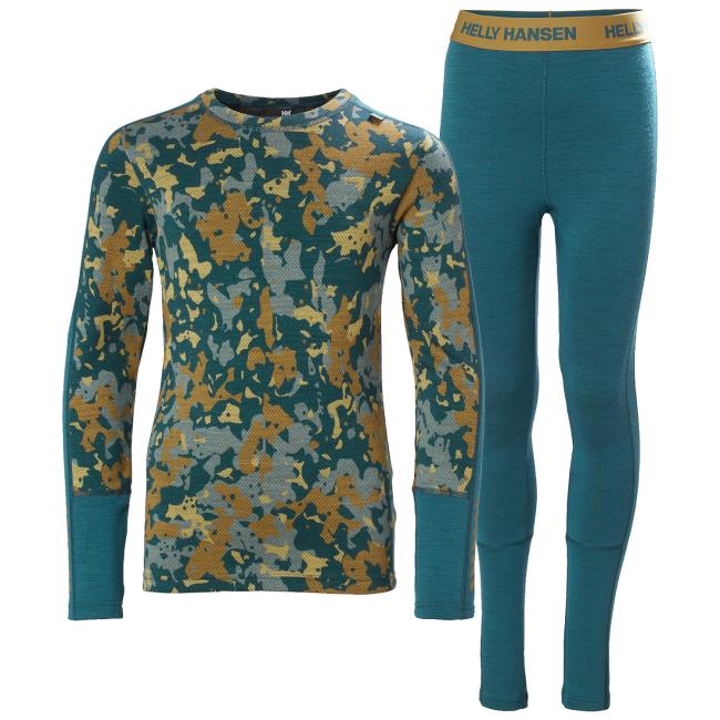 Póló helly hansen JR GRAPHIC LIFA MERINO SET Dark Creek
