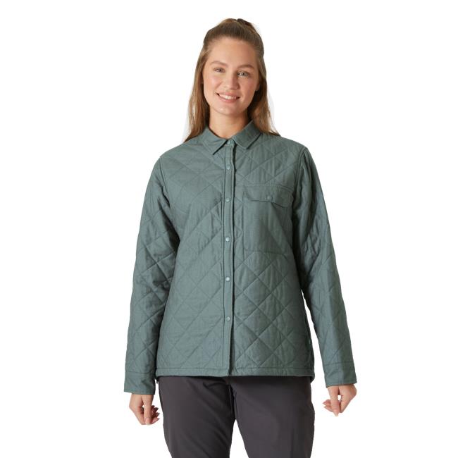 Jakna helly hansen ISFJORD INSULATED SHACKET Grey Cactus