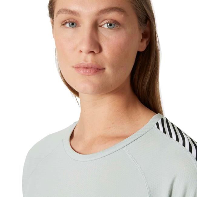 Koszulka helly hansen LIFA ACTIVE STRIPE CREW Green