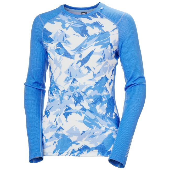  helly hansen W LIFA MERINO MIDW GRA CREW Ultra Blue