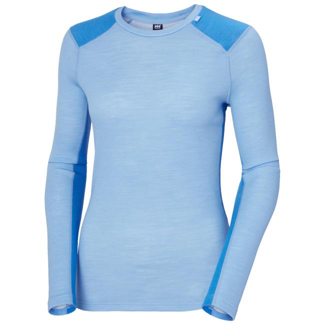 Tričko helly hansen LIFA MERINO MIDWEIGHT CREW Bright Blue