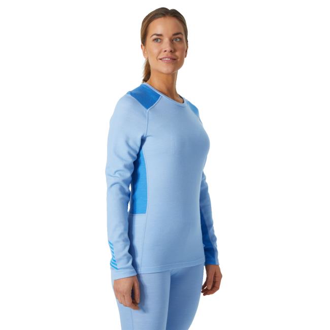 Tričko helly hansen LIFA MERINO MIDWEIGHT CREW Bright Blue