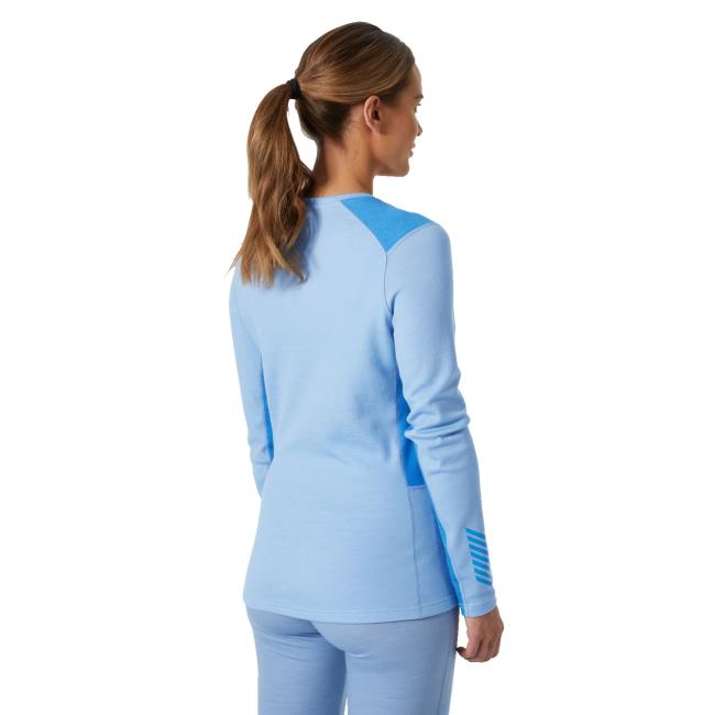 Tričko helly hansen LIFA MERINO MIDWEIGHT CREW Bright Blue