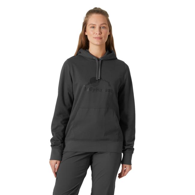  helly hansen W NORD GRAPHIC PULLOVER HOODIE Ebony