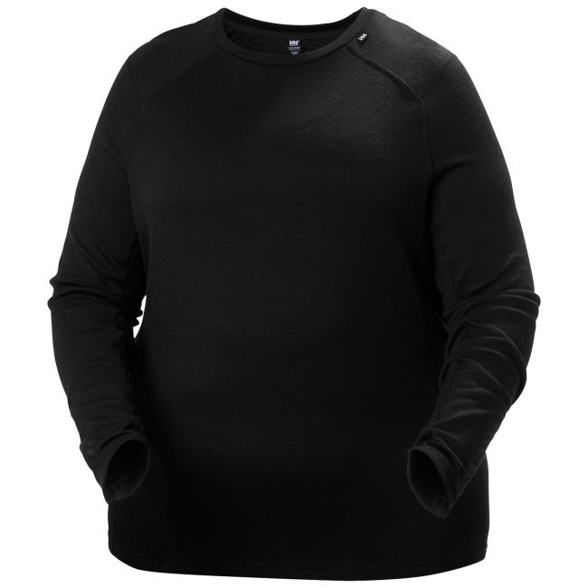  helly hansen W LIFA MERINO MIDWT CREW PLUS Black