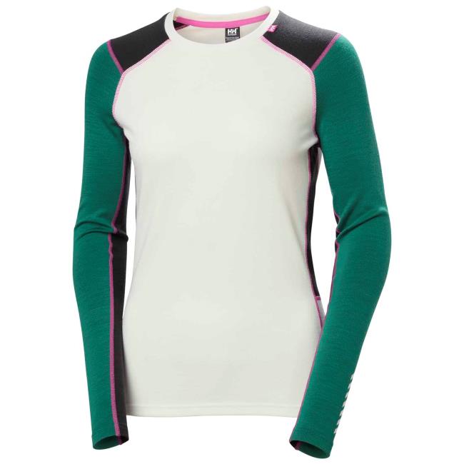 Koszulka helly hansen LIFA MERINO MIDWEIGHT CREW Emerald