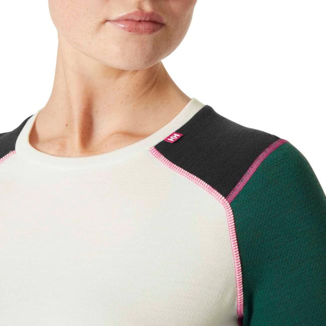 Koszulka helly hansen LIFA MERINO MIDWEIGHT CREW Emerald