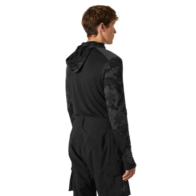 T-shirt Helly Hansen Lifa Merino Midw Blc Hoodie Black