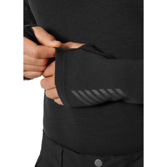 T-shirt Helly Hansen Lifa Merino Midw Blc Hoodie Black