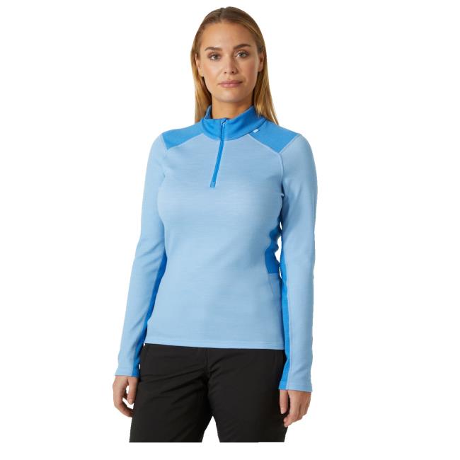  helly hansen W LIFA MERINO MIDW 1/2 ZIP Bright Blue