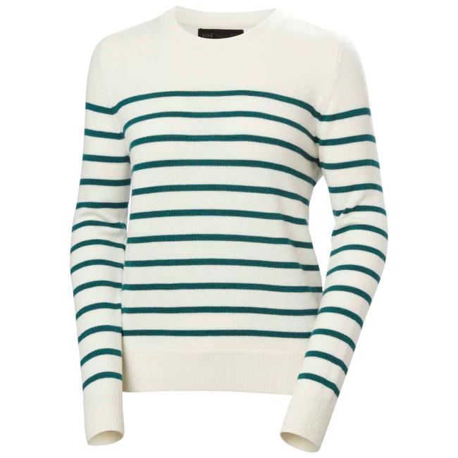  helly hansen W MOLENE WOOL SWEATER Emerald Stripe