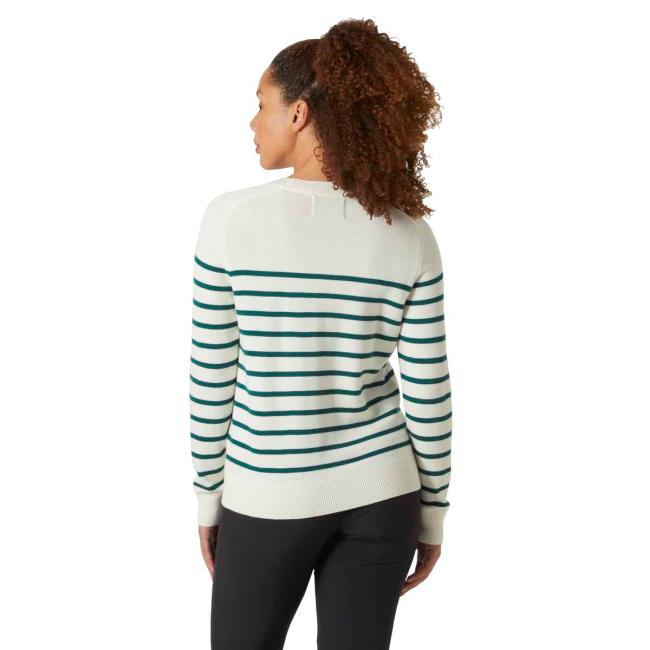  helly hansen W MOLENE WOOL SWEATER Emerald Stripe