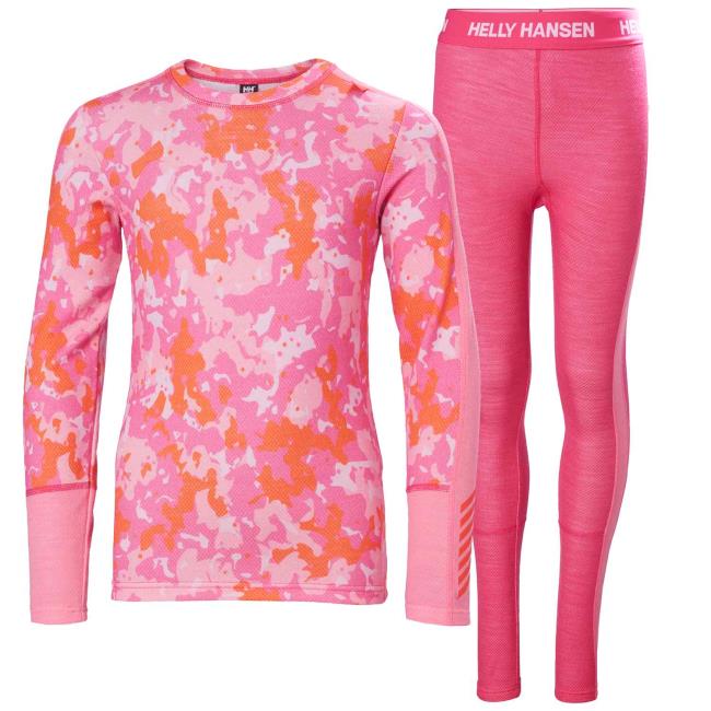 Póló helly hansen JR GRAPHIC LIFA MERINO SET Dragon Fruit
